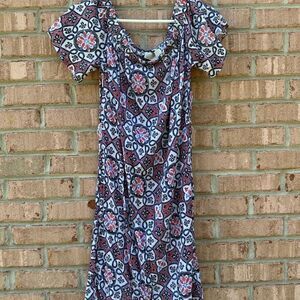 Floral Patterned Women's Dress